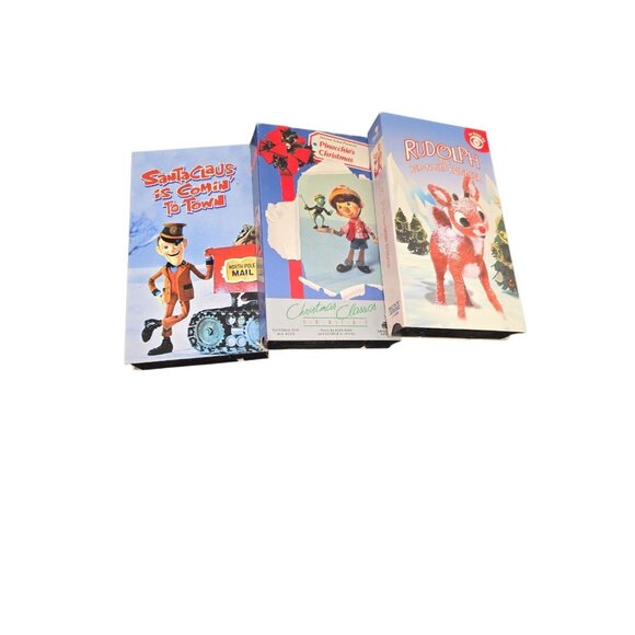 Vintage Christmas Holiday Classics VHS Videos Set Of Three - Picture 1 of 8